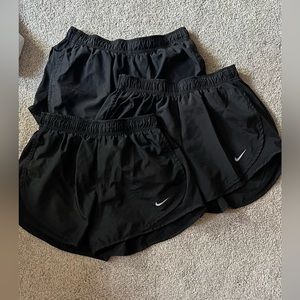 Black/Black Nike Dry Fit Running Shorts